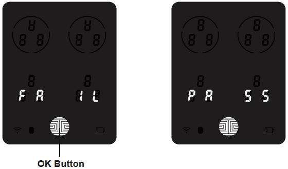 Lockly Smart Home Lock FP Pass Fail