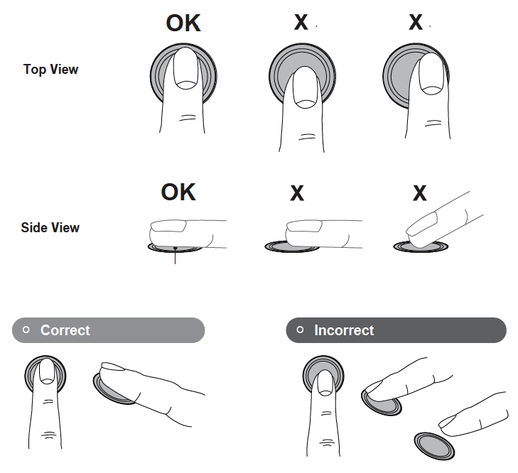 Lockly Smart Home Lock Fingerprint Scanning Correct