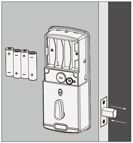 Lockly Smart Lock Installing Batteries